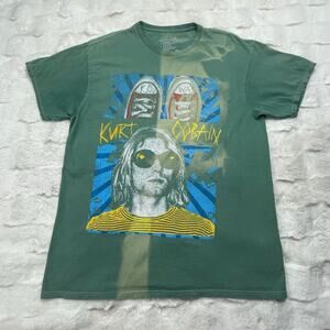 🔥Kurt Cobain Faded Vintage Style 2023 The End Music Green Graphic T-Shirt Grunge